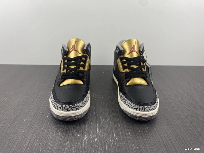 Reps LUCY WMNS Air Gold 3 Jordan Black CK9246-067 0726
